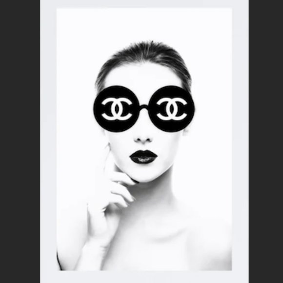 “Blinded by Chanel” Luxury Designer Pop Art - 11 x 14 (PAXX025)